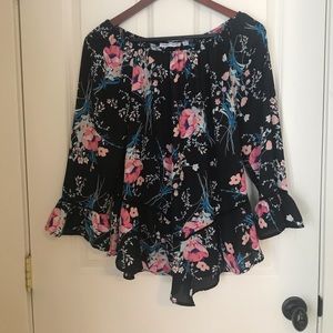 Colorful, flowy, flower blouse Target